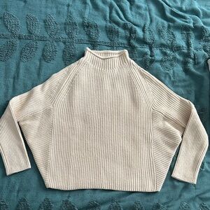Zara chunky knit cropped dolman sweater small